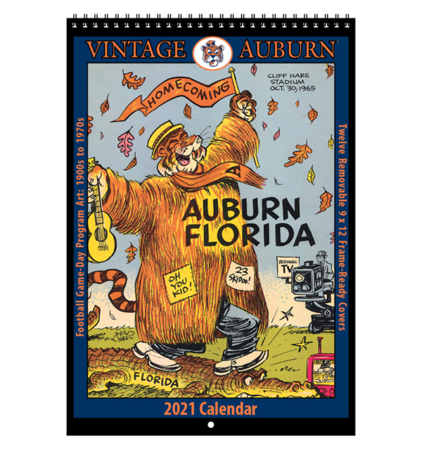 2021 Vintage Auburn Tigers Football Calendar