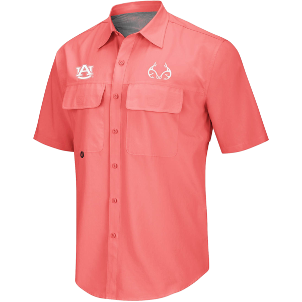 Auburn & Realtree Fishing Shirt in Pink