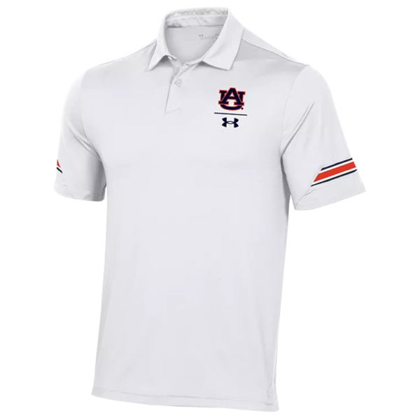 Under Armour white elevated polo shirt