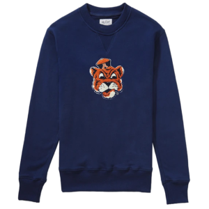Beanie Tiger chenille patch sweater